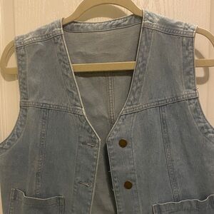 Amazon Light Blue Denim Vest